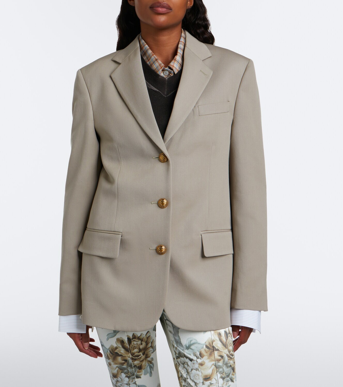 Acne Studios Layered wool blazer