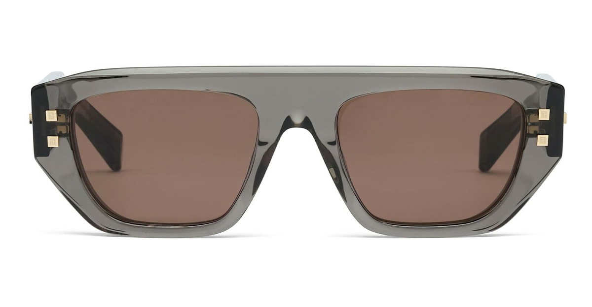 Balmain Brigade Iii - 18k Gold / Spotted Havana Glasses Balmain