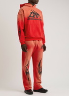God Made Heritage Logo-print Hooded Cotton Sweatshirt Red