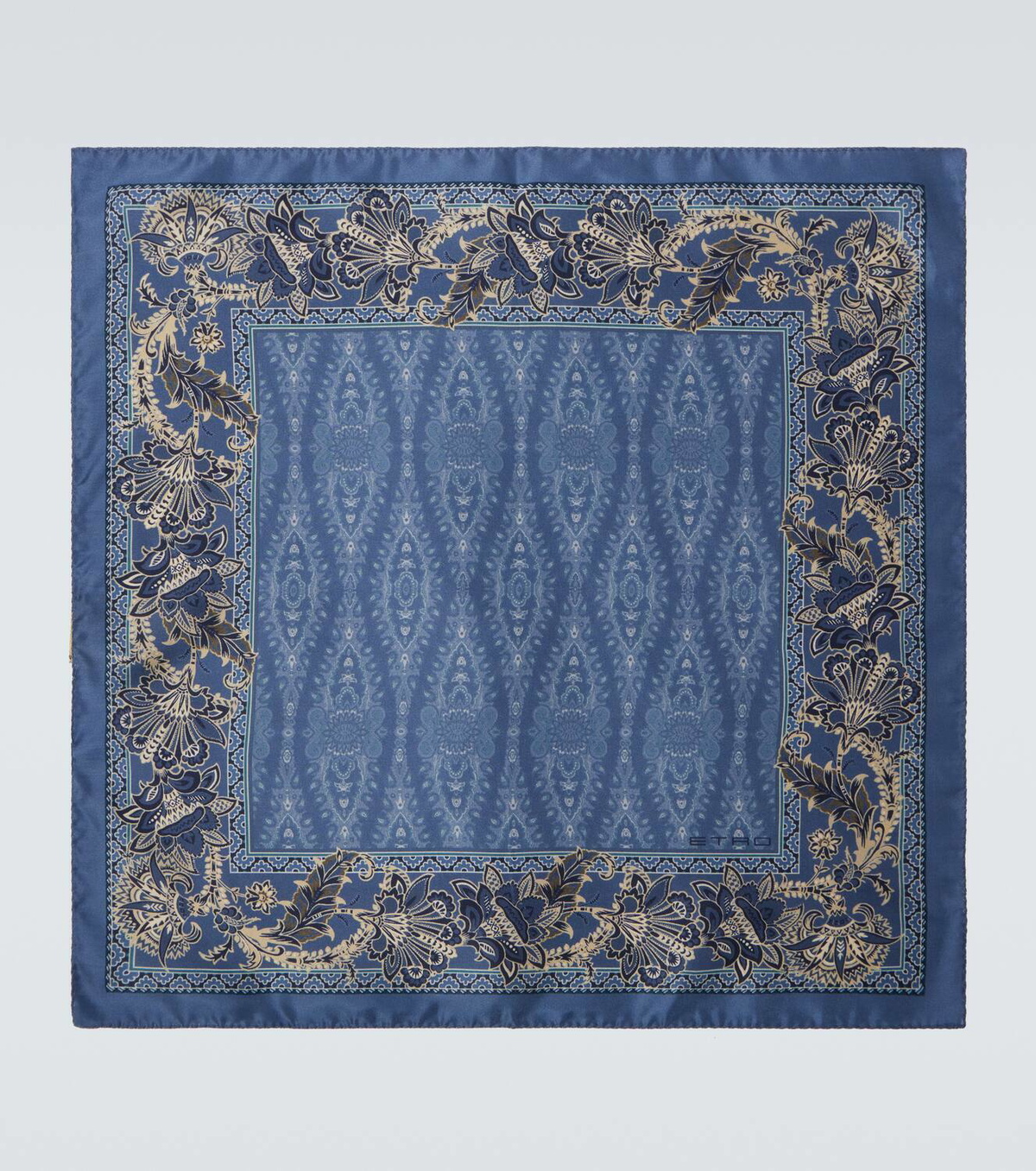 Etro Printed silk pocket square