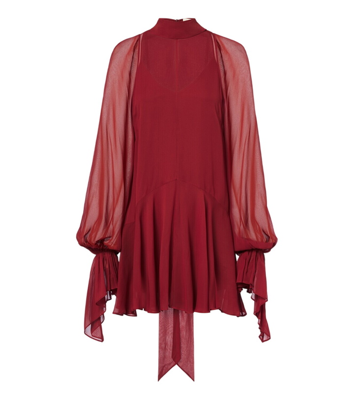 Photo: De La Vali Casimiro ruffled georgette minidress