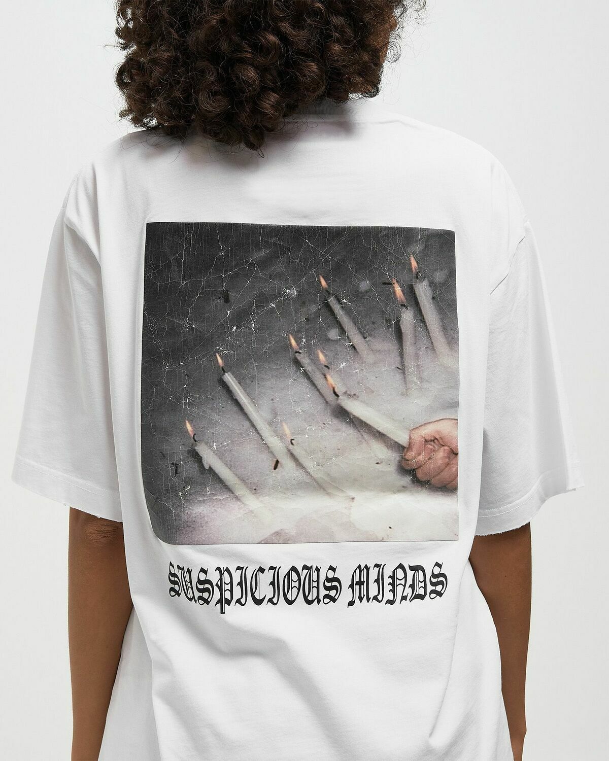 032c CANDLE DINNER T-SHIRT White Mens Shortsleefe