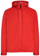 Rains Mito Water-repellent Hooded Shell Jacket Orange