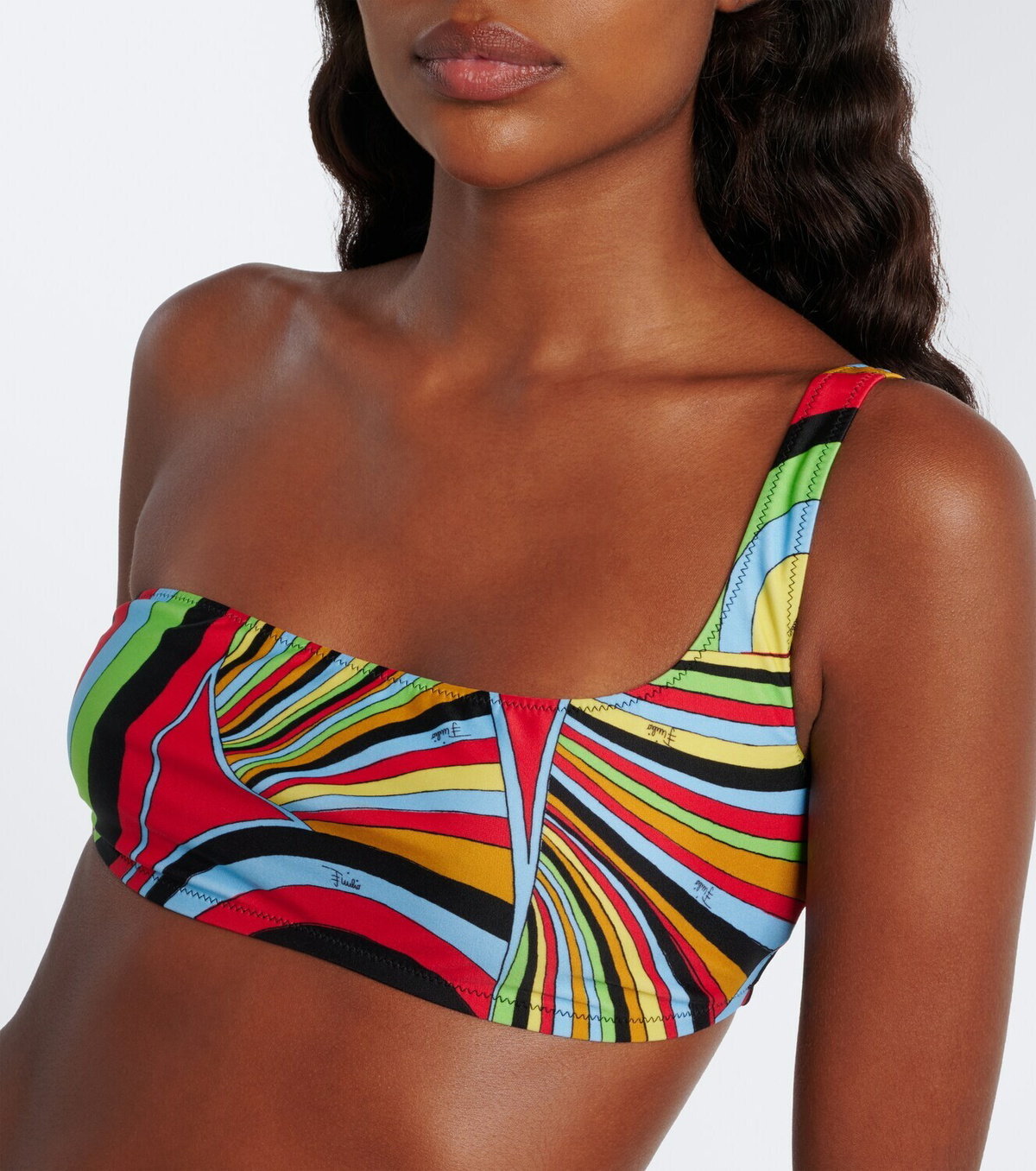 Pucci Iride one-shoulder bikini top