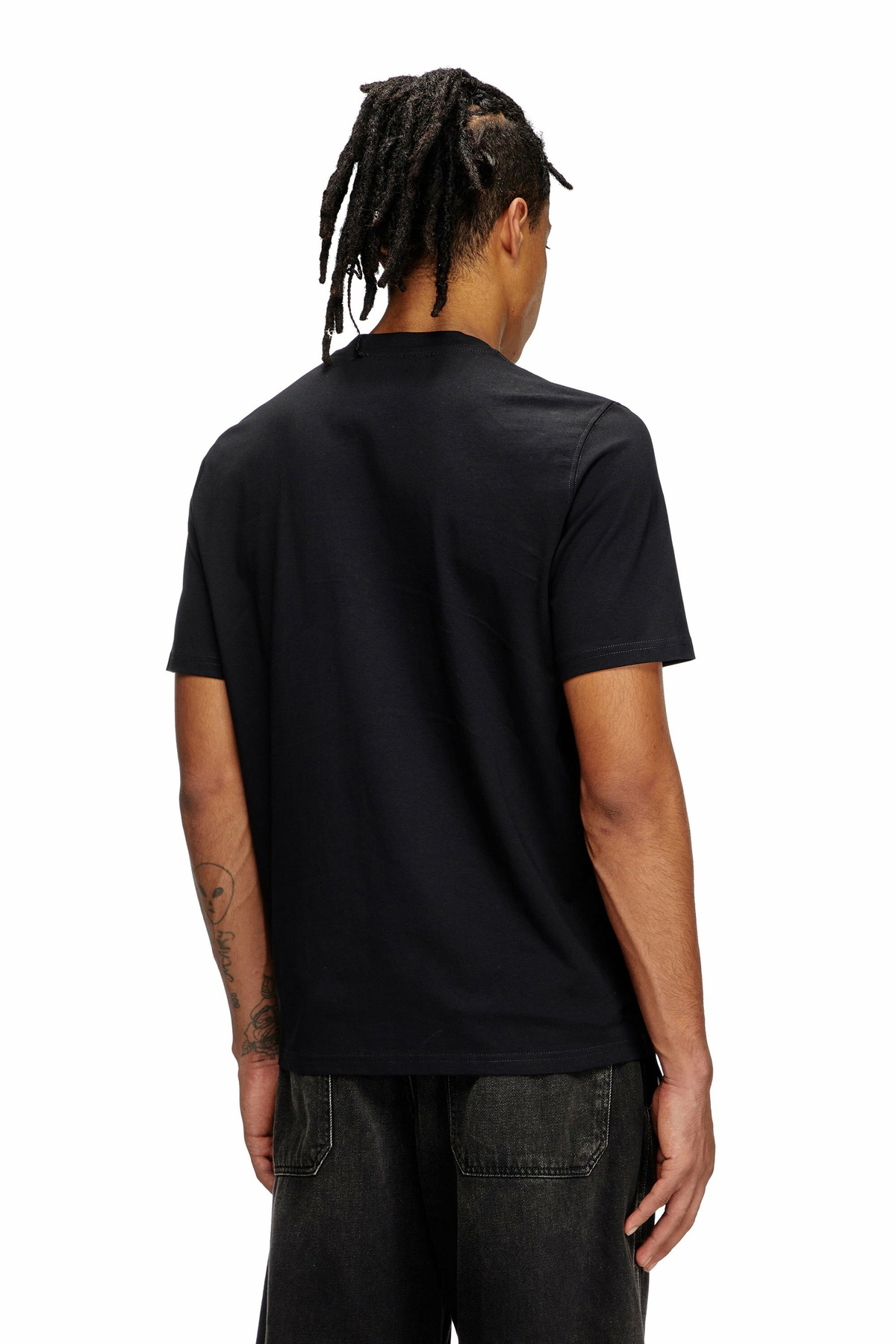 DIESEL dieselcore Tシャツ ブラック Diesel T-shirt with Diesel Core print - T-Shirts Mens in Black Diesel