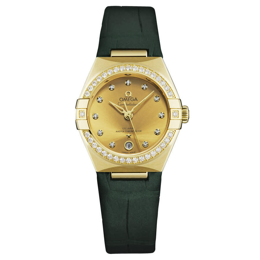 Omega Constellation Automatic Chronometer Diamond Champagne Dial Ladies Watch 131.58.29.20.58.001