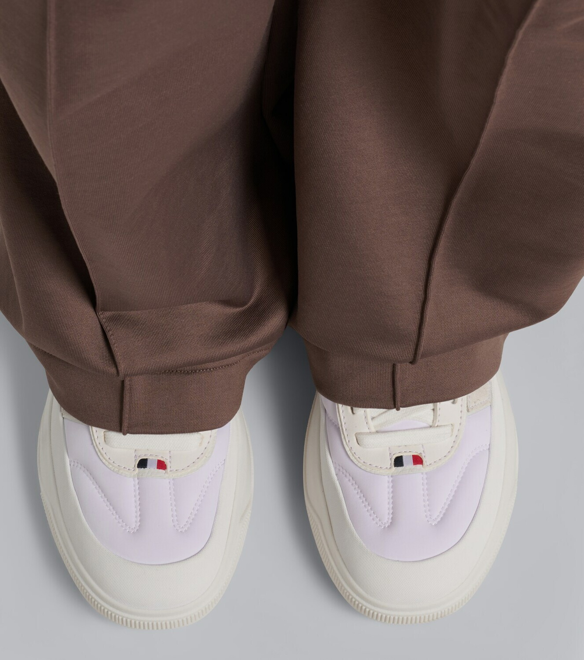 Moncler Altive leather-trimmed platform sneakers