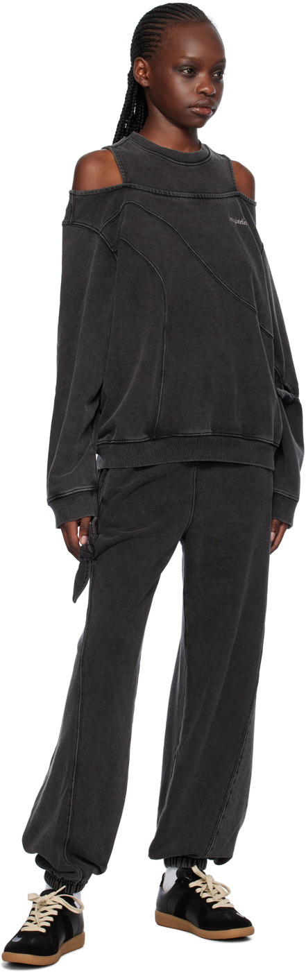 lesugiatelier Gray Ribbon Sweatshirt