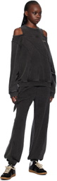 lesugiatelier Gray Ribbon Sweatshirt