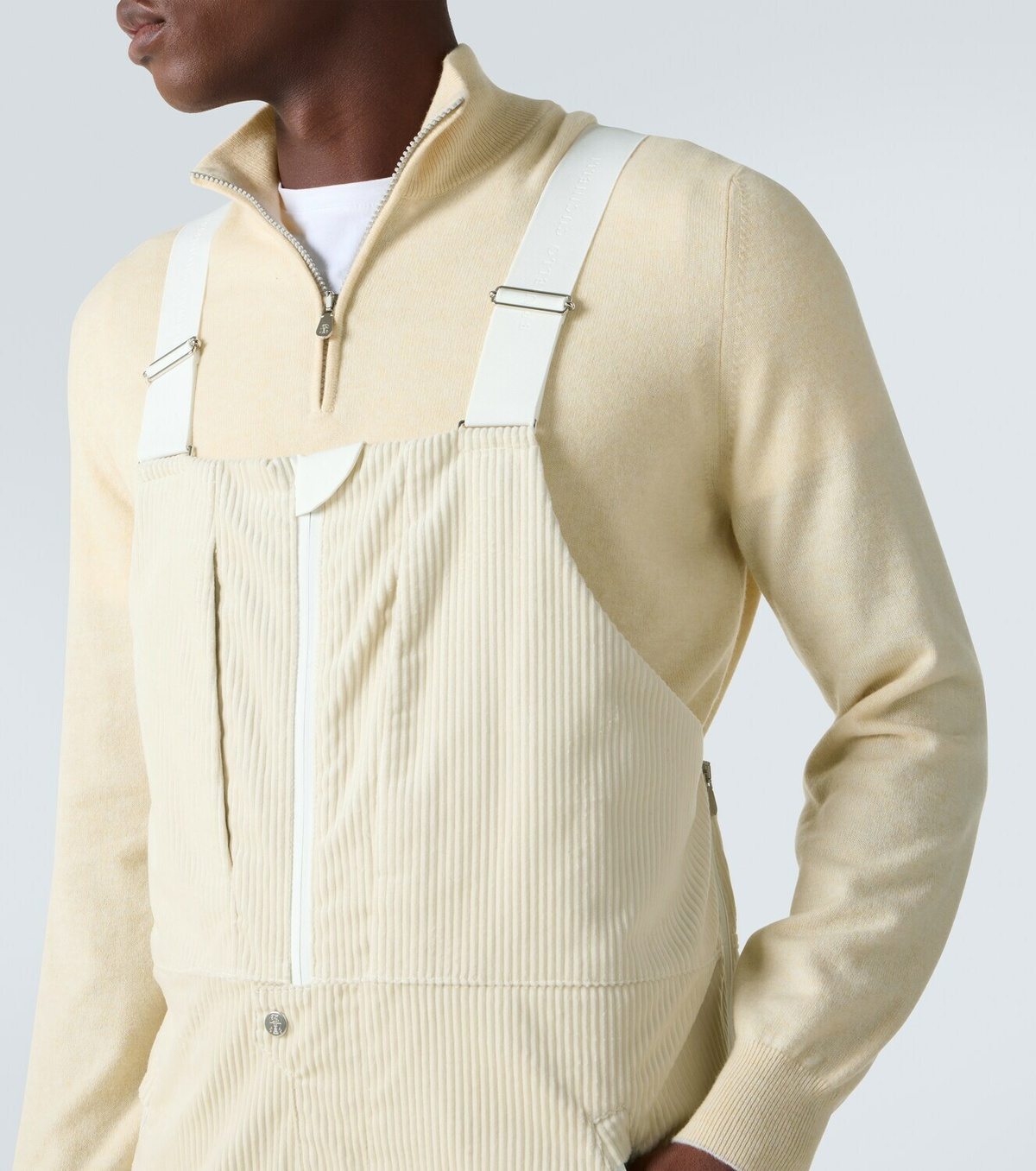 Brunello Cucinelli Cotton corduroy ski salopettes