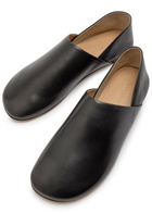JW Anderson Leather Babouche Flats Black