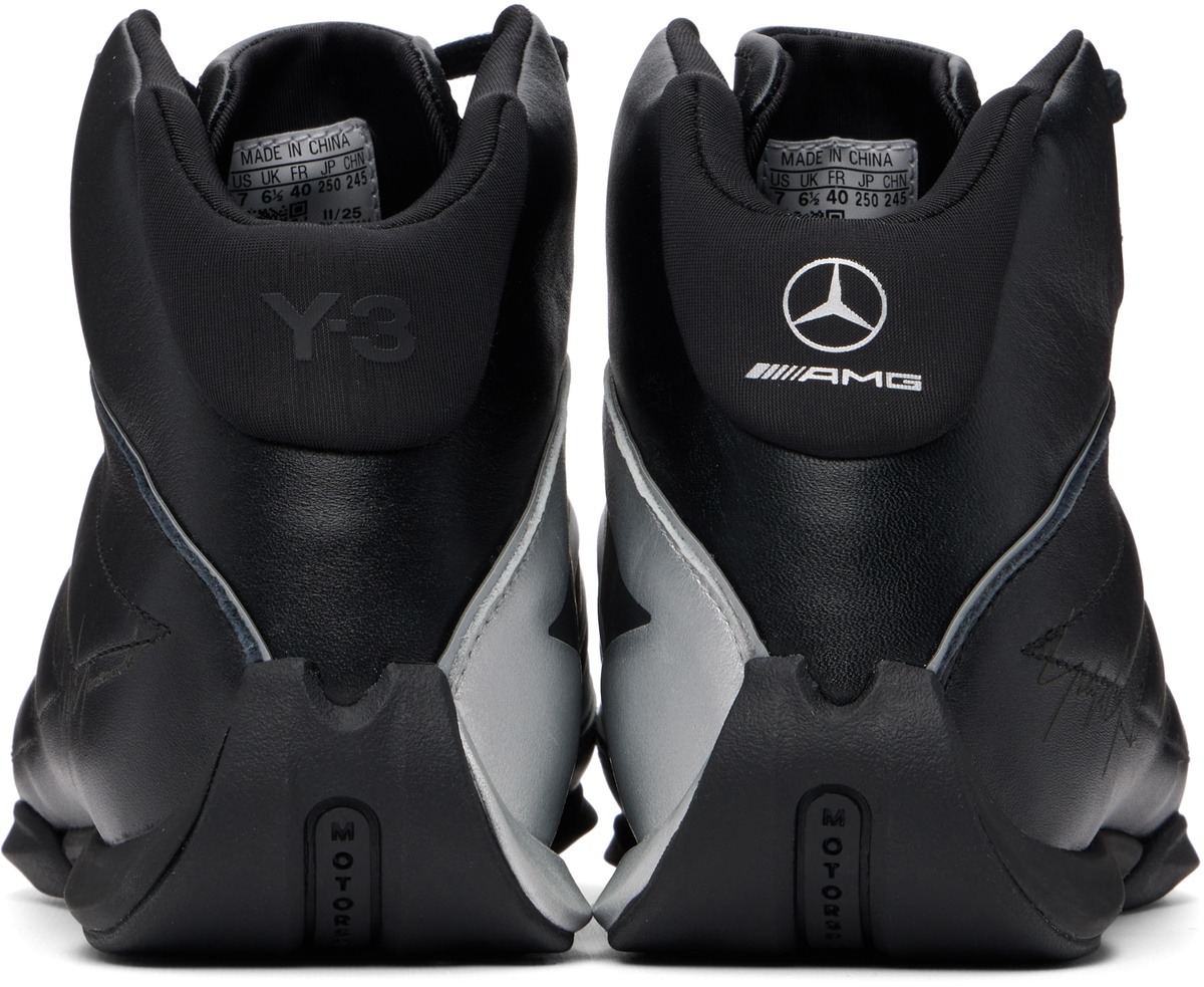 Y-3 Black & Silver Mercedes-AMG F1 Edition Feroza Hi Sneakers