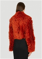 Shearling Jacket in Red