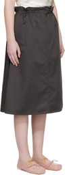 MM6 Maison Margiela Gray Long Skirt