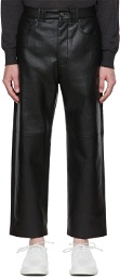 Nanushka Black Nor Vegan Leather Trousers