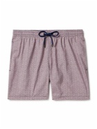 Canali - Straight-Leg Mid-Length Printed Shell Swim Shorts - Pink