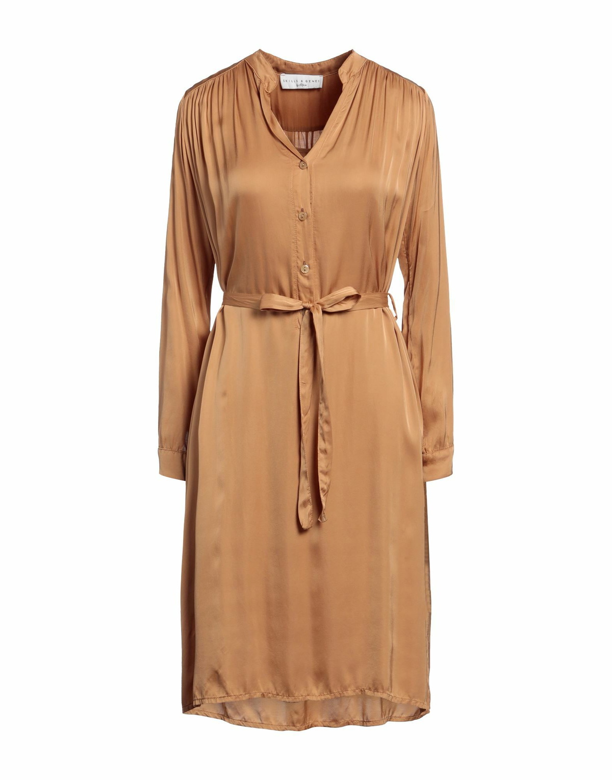 Skills & Genes Womens Midi dress Camel