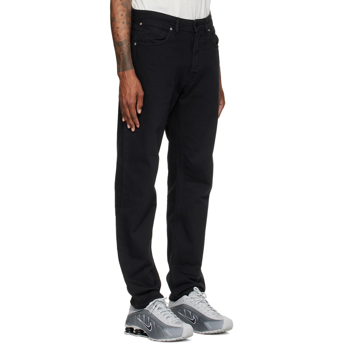 Stone Island Black J100005 Light Bull Denim-TC Jeans