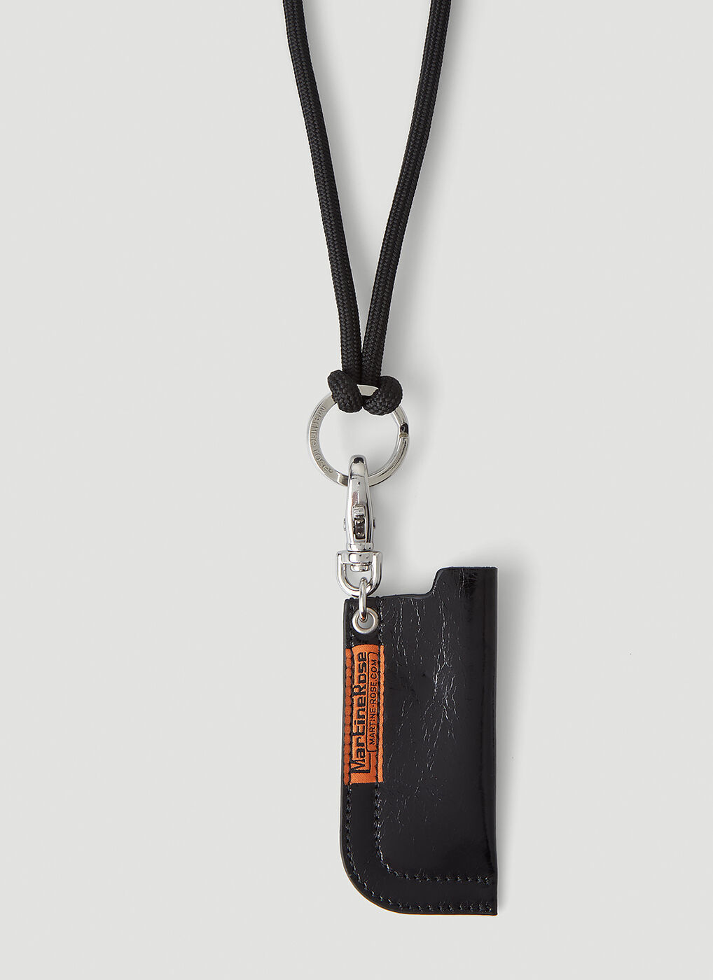 Lighter Keychain in Black Martine Rose