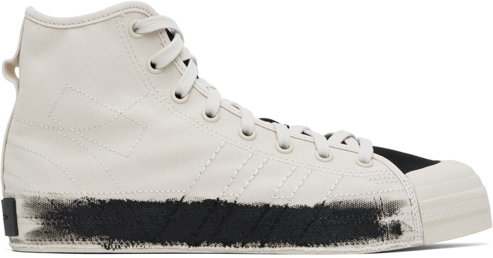 Photo: Y-3 Off-White & Black Nizza Hi Sneakers