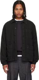 visvim Black Travail Coverall Moleskin DMGD Jacket