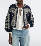 Veronica Beard Sawyer ramie blouse