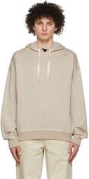 Jil Sander Beige Cashmere Hoodie