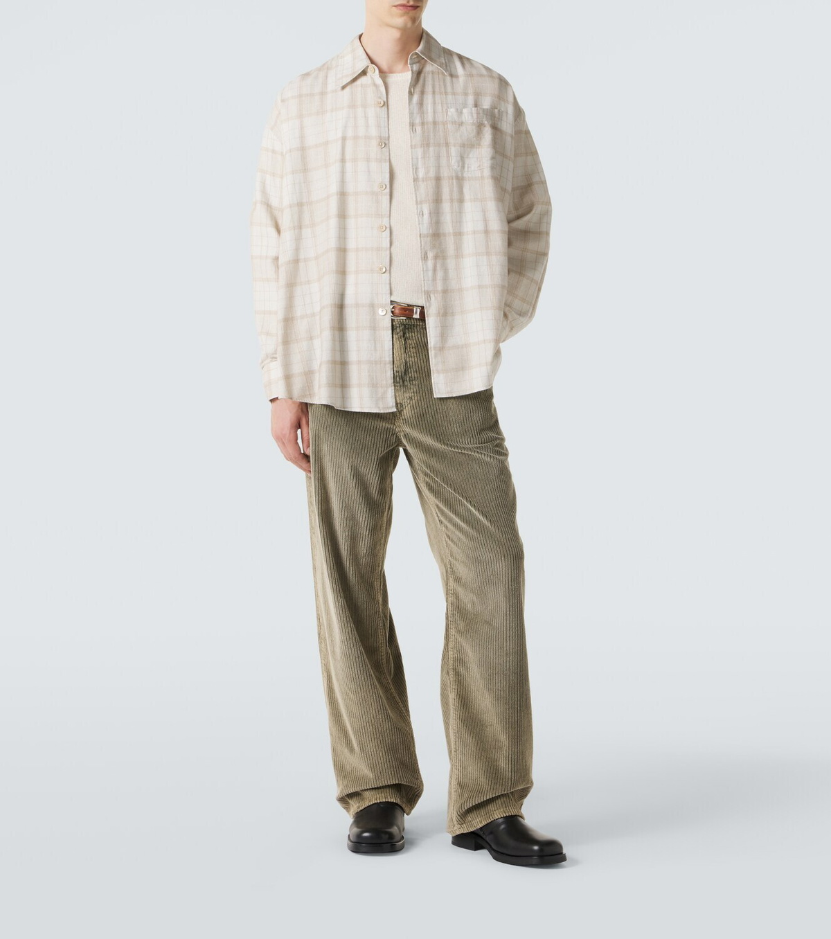 Our Legacy Borrowed plaid cotton flannel shirt