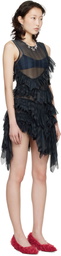Collina Strada Black Nettle Minidress