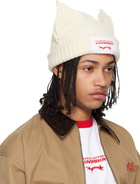 Charles Jeffrey LOVERBOY Off-White Chunky Ears Beanie