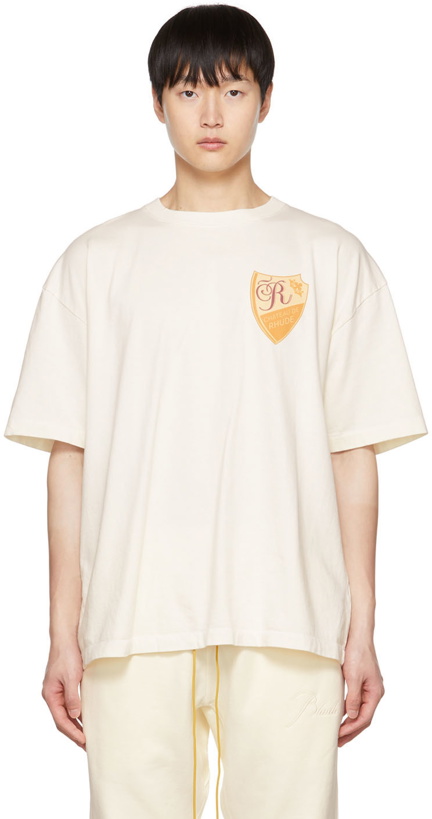 Photo: Rhude Off-White Chateau De Rhude T-Shirt