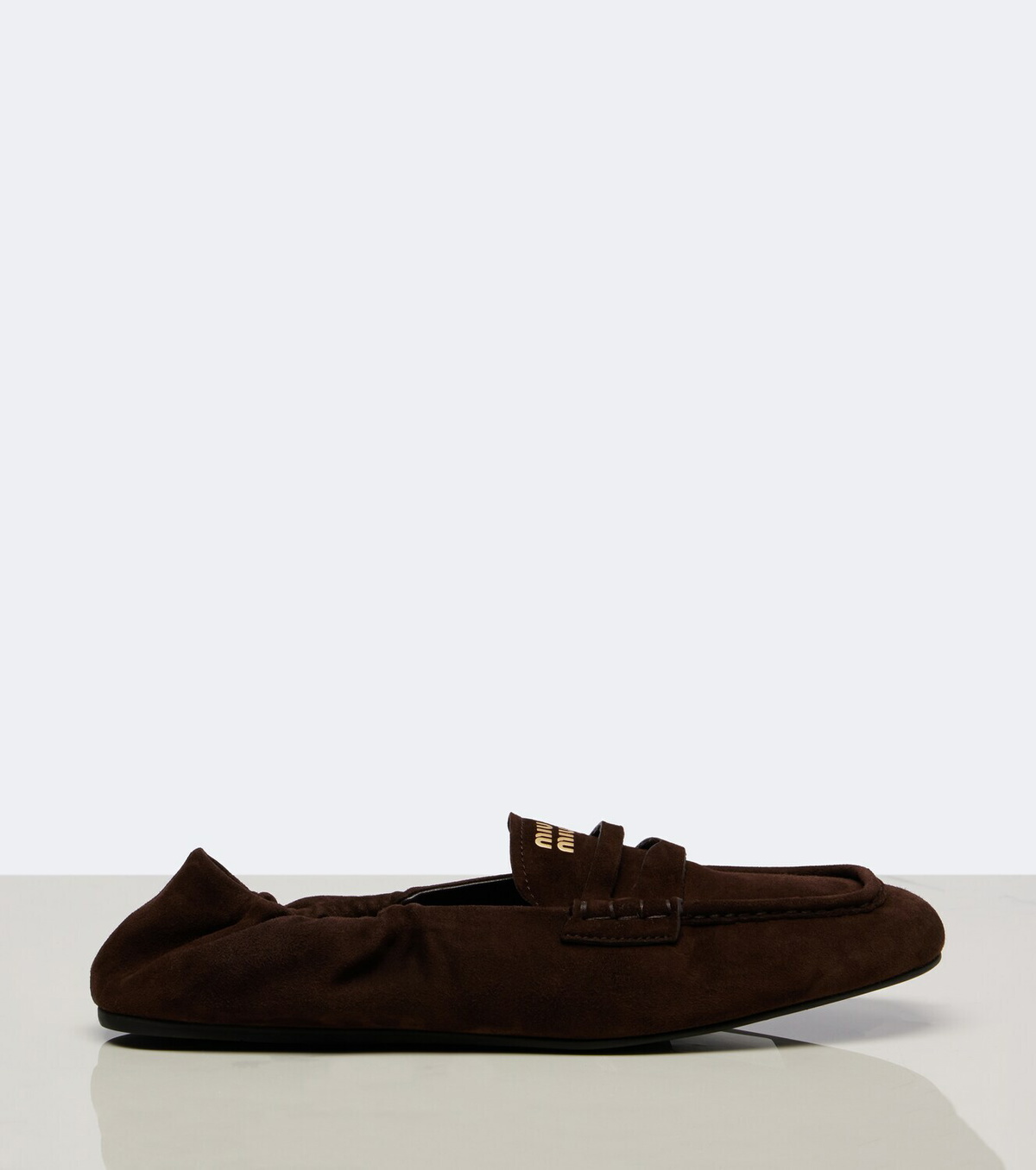 Miu Miu Suede penny loafers