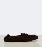 Miu Miu Suede penny loafers