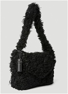 Shaggy Crossbody Bag in Black