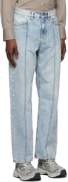Our Legacy Blue Crease Formal Cut Jeans