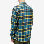 Filson Men's Vintage Flannel Work Shirt in Blue/Ash/Gold