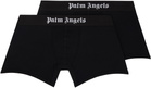 Palm Angels Two-Pack Black 'Palm Angels' Boxer Briefs
