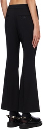 J KOO Black Cutout Trousers