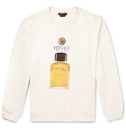 Versace - Logo-Print Loopback Cotton-Jersey Sweatshirt - White