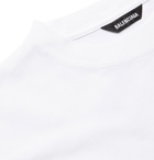Balenciaga - Oversized Printed Cotton-Jersey T-Shirt - White