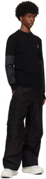 Moncler Grenoble Black Padded Ski Pants