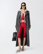 Pinko Bustier Sweatshirt With Hood And Zip Bone White