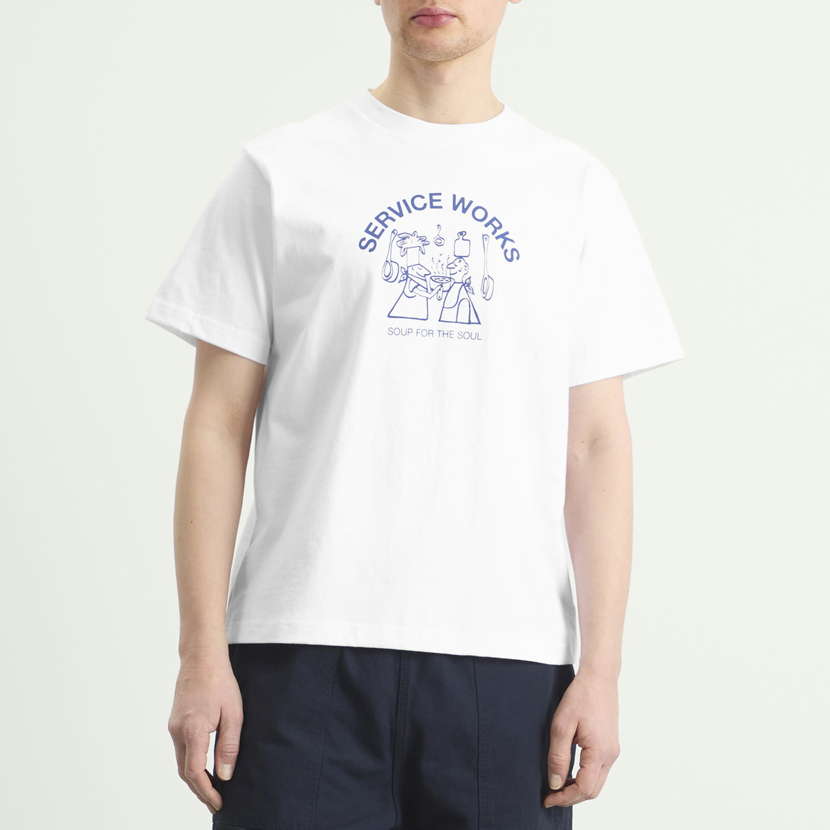 Service Works Men's Soup For The Soul T-Shirt in White