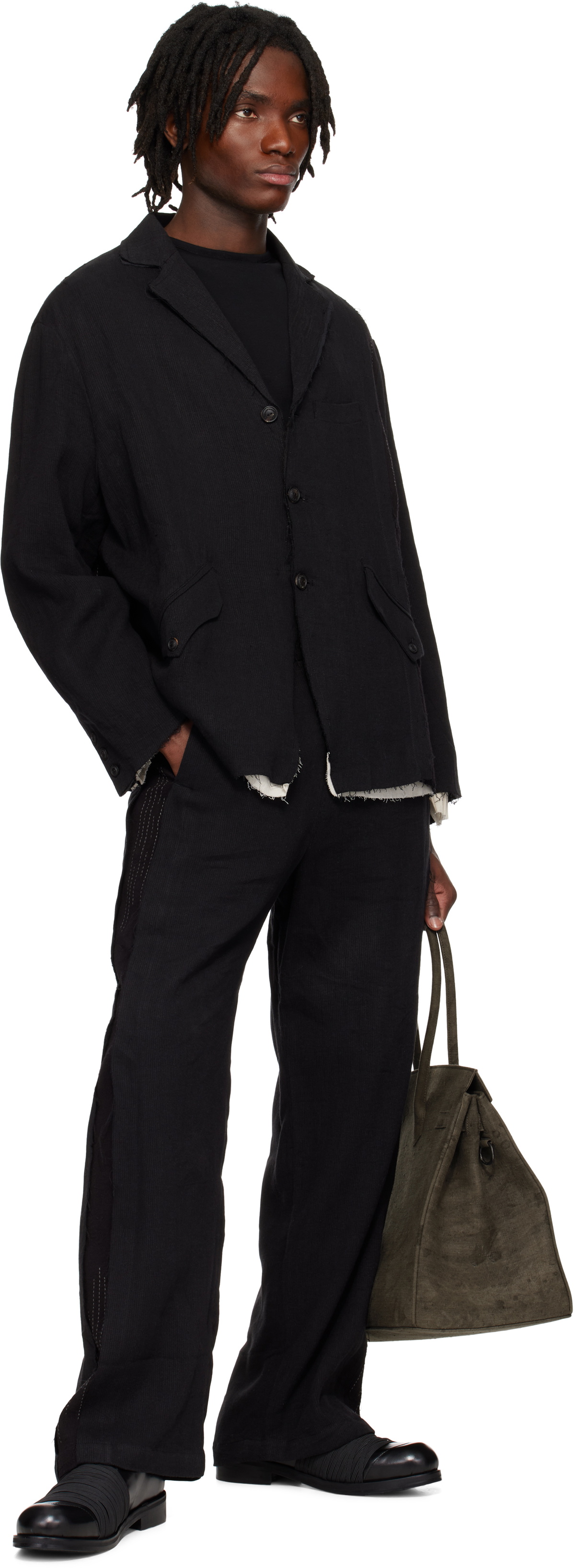 Professor.E Black E Trousers