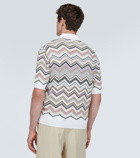 Missoni Zig Zag cotton-blend polo sweater