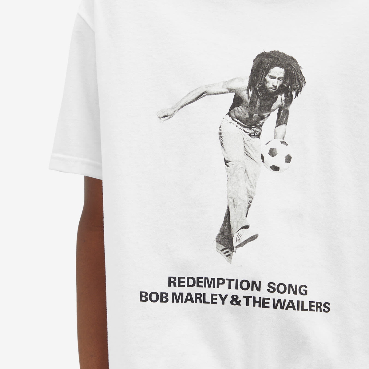 Wacko Maria Men's x Bob Marley Type-4 T-Shirt in White Wacko