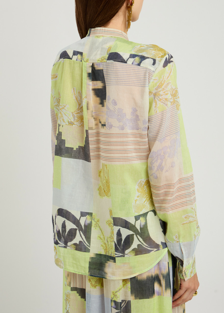 Forte_forte Garden Print Chiffon Blouse Multicoloured