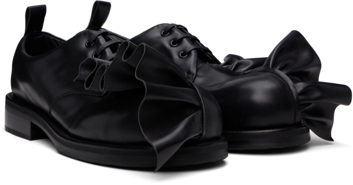 Comme des Garçons Homme Plus Black KIDS LOVE GAITE Edition Frilled Derbys