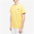 Battenwear Men's Team Pocket T-Shirt in Mustard