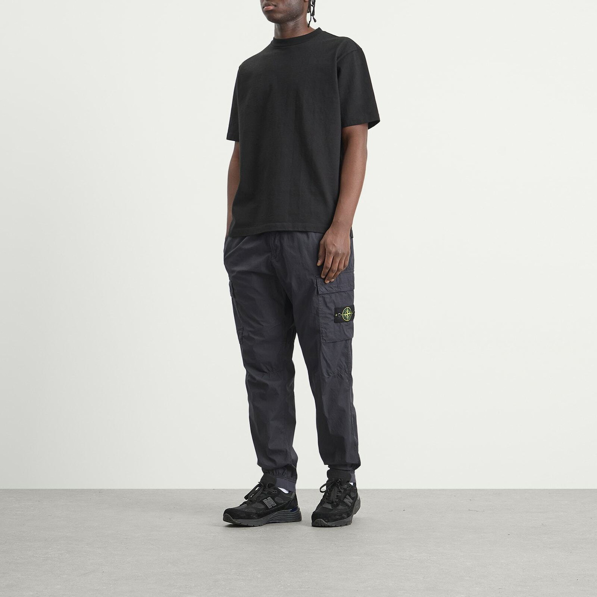 Stone Island Men's Tela Paracadute Cargo Trousers in Navy Blue